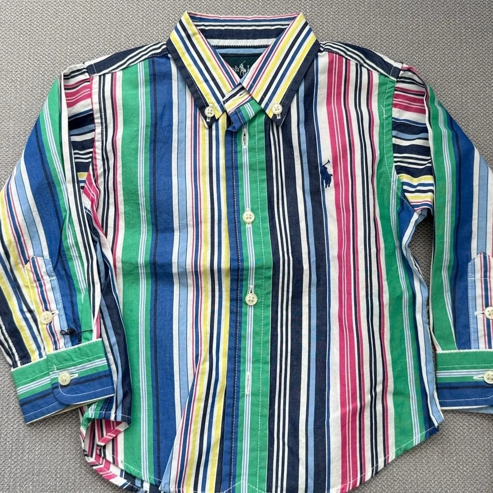 Ralph Lauren Kids Striped and Plaid Button Down Shirts